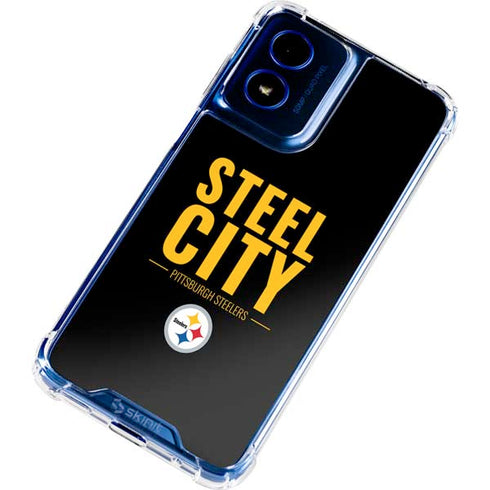NFL Pittsburgh Steelers Team Motto Moto G 5G (2024) Clear Case