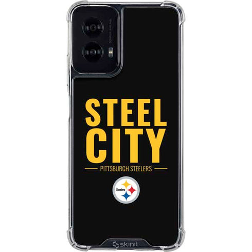 NFL Pittsburgh Steelers Team Motto Moto G Power 5G (2024) Clear Case