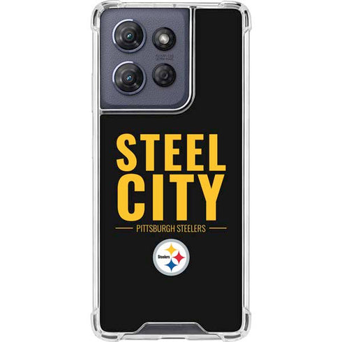 NFL Pittsburgh Steelers Team Motto Moto G Stylus 5G (2025) Clear Case