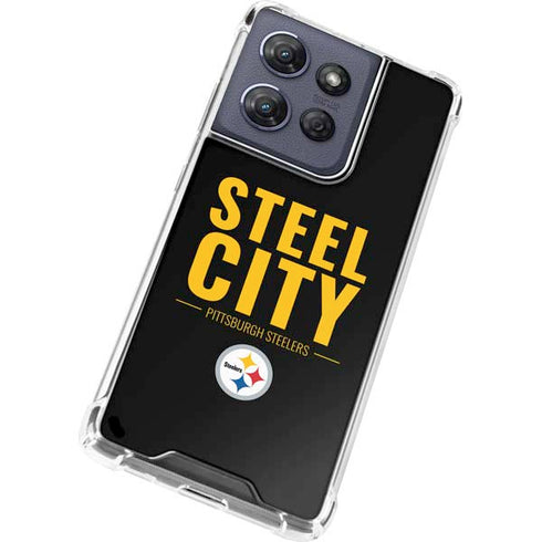 NFL Pittsburgh Steelers Team Motto Moto G Stylus 5G (2025) Clear Case