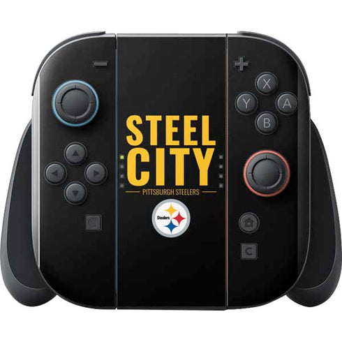 NFL Pittsburgh Steelers Team Motto Nintendo Switch 2 (2025) with Joy-Con Skin