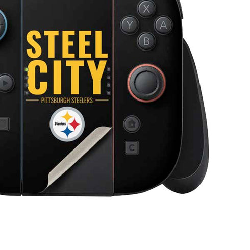 NFL Pittsburgh Steelers Team Motto Nintendo Switch 2 (2025) Joy-Con Controller Skin
