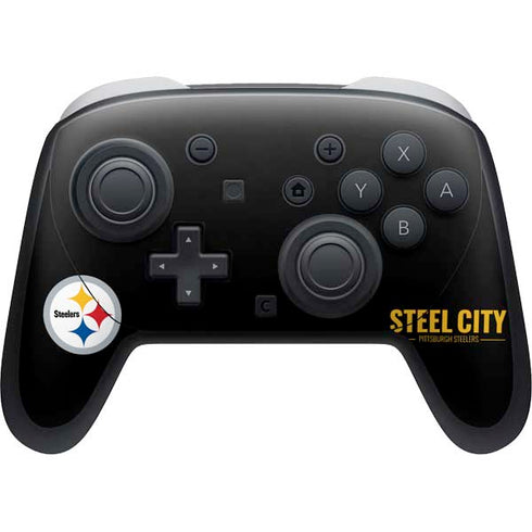 NFL Pittsburgh Steelers Team Motto Nintendo Switch 2 (2025) Pro Controller Skin