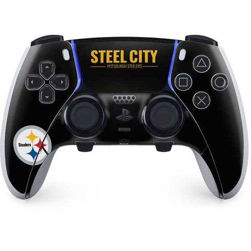 NFL Pittsburgh Steelers Team Motto PS5 DualSense Edge Pro Controller Skin