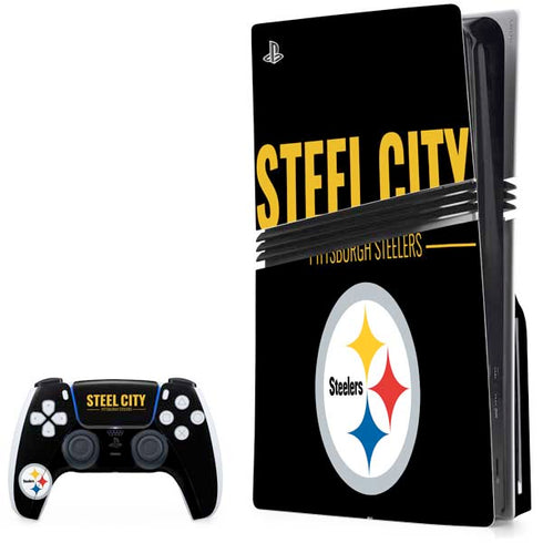 NFL Pittsburgh Steelers Team Motto PS5 Pro Disk Bundle Skin
