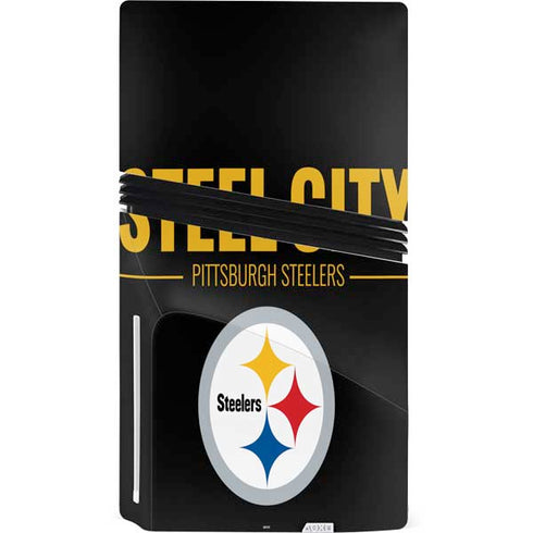 NFL Pittsburgh Steelers Team Motto PS5 Pro Disk Console Skin