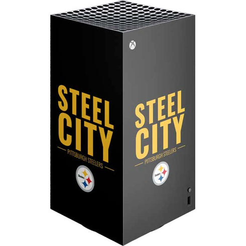 NFL Pittsburgh Steelers Team Motto XBox Series X Digital Edition Console Skin