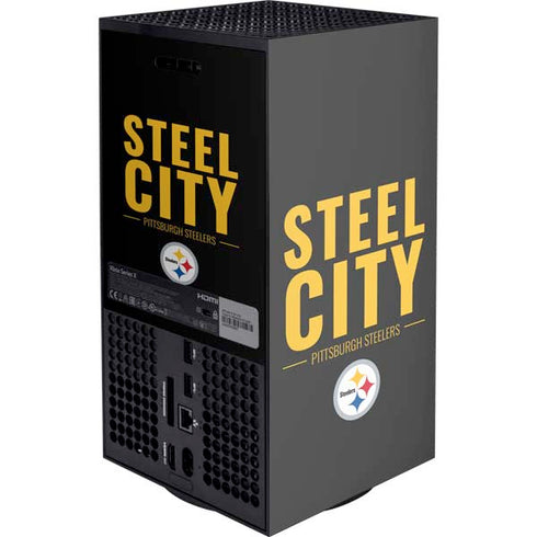 NFL Pittsburgh Steelers Team Motto XBox Series X Digital Edition Console Skin