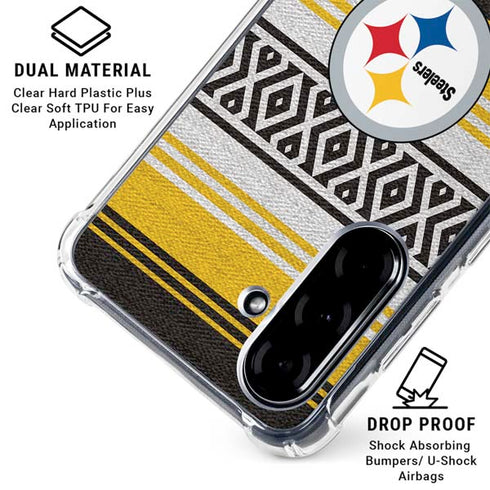 NFL Pittsburgh Steelers Trailblazer Galaxy A36 5G Clear Case