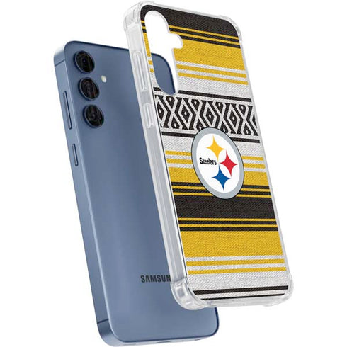 NFL Pittsburgh Steelers Trailblazer Galaxy A55 5G Clear Case