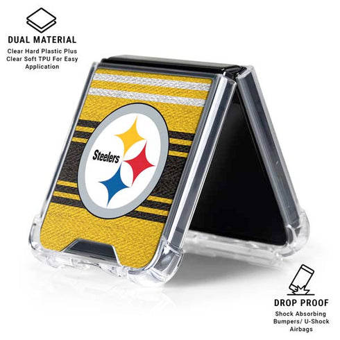 NFL Pittsburgh Steelers Trailblazer Galaxy Z Flip6 Clear Case