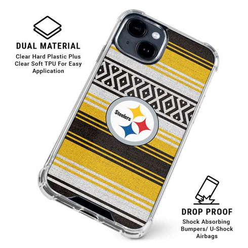 NFL Pittsburgh Steelers Trailblazer iPhone 15 Clear Case