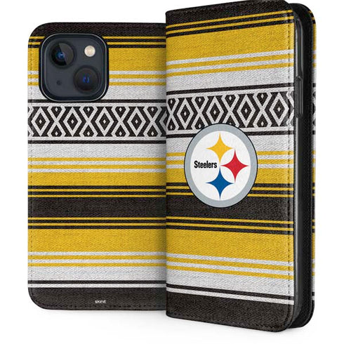 NFL Pittsburgh Steelers Trailblazer iPhone 15 Plus Folio Case