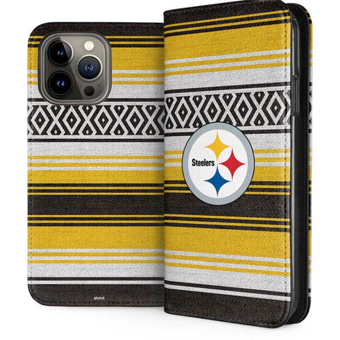 NFL Pittsburgh Steelers Trailblazer iPhone 15 Pro Max Folio Case