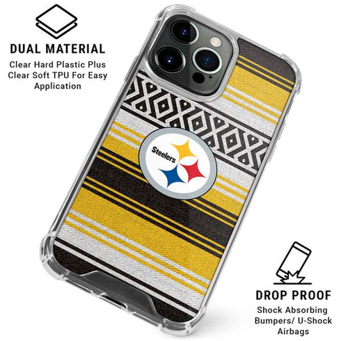 NFL Pittsburgh Steelers Trailblazer iPhone 16 Pro Max Clear Case