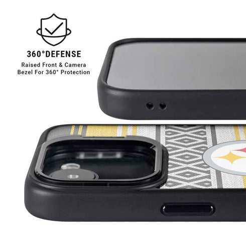 NFL Pittsburgh Steelers Trailblazer iPhone 16e Kickstand Case