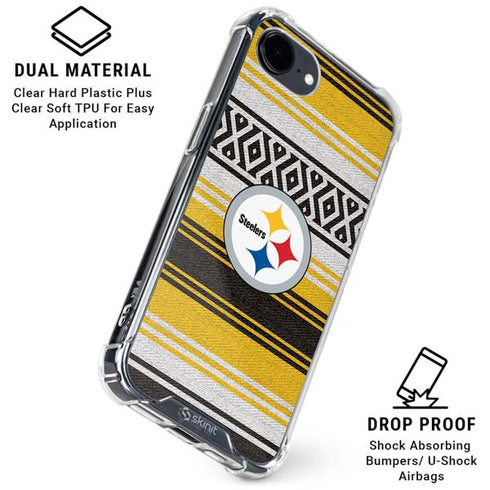 NFL Pittsburgh Steelers Trailblazer iPhone 16e Clear Case