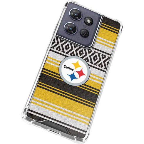 NFL Pittsburgh Steelers Trailblazer Moto G 5G (2025) Clear Case