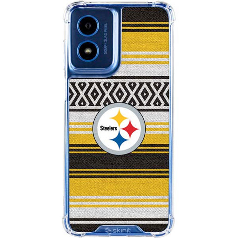NFL Pittsburgh Steelers Trailblazer Moto G Play 4G (2024) Clear Case