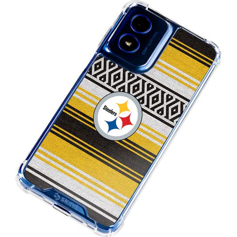 NFL Pittsburgh Steelers Trailblazer Moto G Play 4G (2024) Clear Case