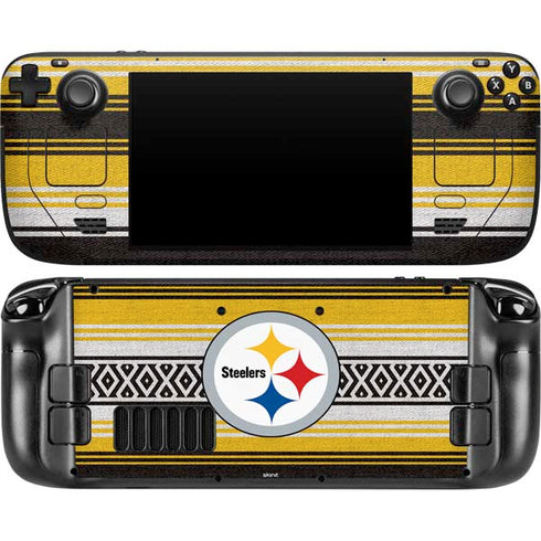 NFL Pittsburgh Steelers Trailblazer Steam Deck Handheld Gaming Computer OLED Skin