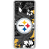 NFL Pittsburgh Steelers Tropical Print Galaxy A21 Clear Case