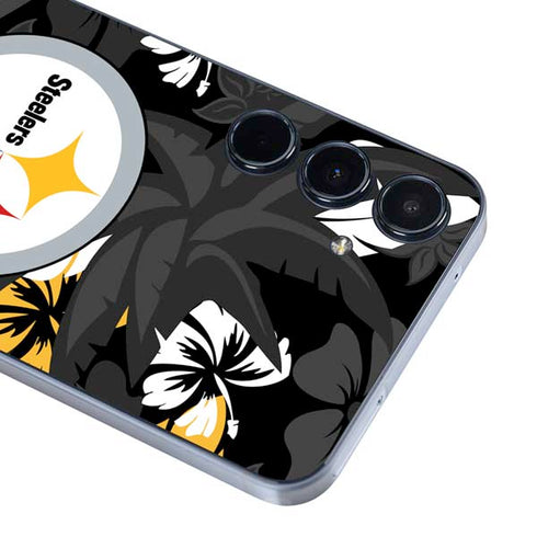 NFL Pittsburgh Steelers Tropical Print Galaxy A35 5G Skin