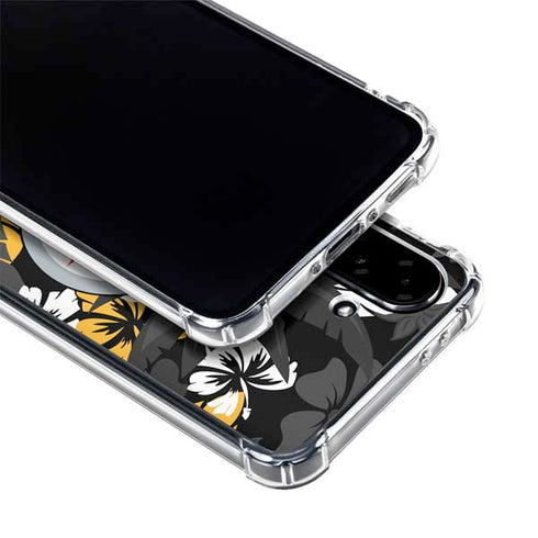 NFL Pittsburgh Steelers Tropical Print Galaxy A36 5G Clear Case