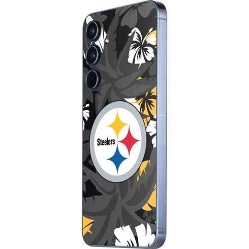NFL Pittsburgh Steelers Tropical Print Galaxy A36 5G Skin