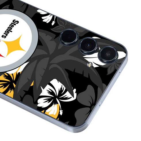 NFL Pittsburgh Steelers Tropical Print Galaxy A55 5G Skin