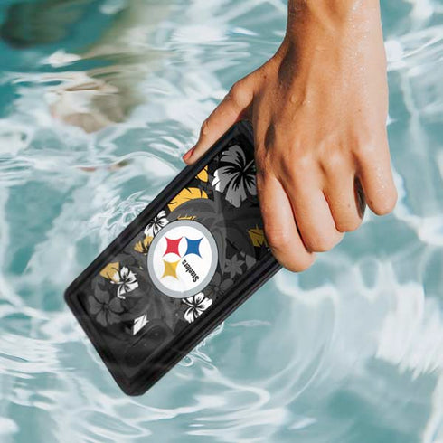 NFL Pittsburgh Steelers Tropical Print Galaxy Note 10 Waterproof Case