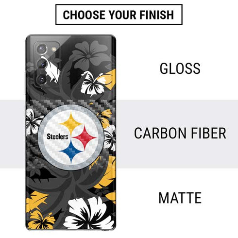 NFL Pittsburgh Steelers Tropical Print Galaxy Note20 5G Skin