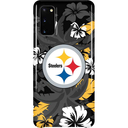 NFL Pittsburgh Steelers Tropical Print Galaxy S20 Lite Case
