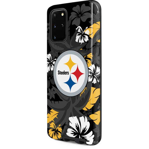 NFL Pittsburgh Steelers Tropical Print Galaxy S20 Plus Pro Case