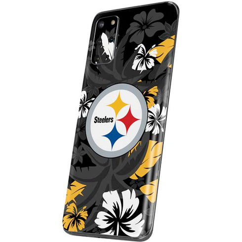 NFL Pittsburgh Steelers Tropical Print Galaxy S20 Plus Skin