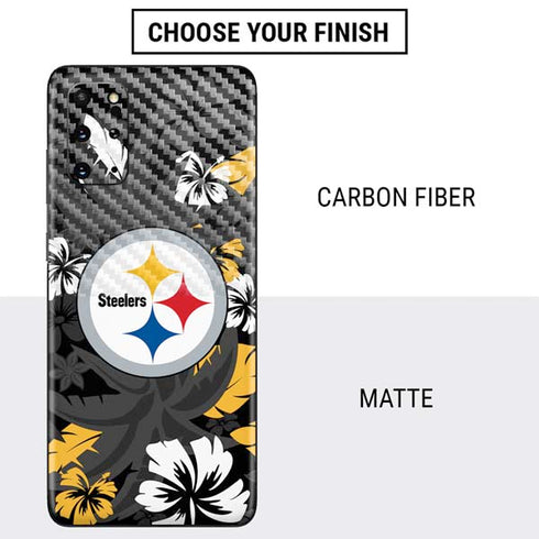 NFL Pittsburgh Steelers Tropical Print Galaxy S20 Plus Skin