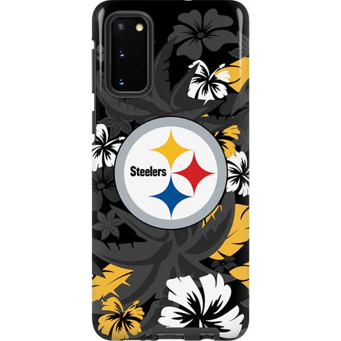 NFL Pittsburgh Steelers Tropical Print Galaxy S20 Pro Case
