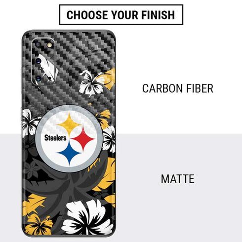 NFL Pittsburgh Steelers Tropical Print Galaxy S20 Skin