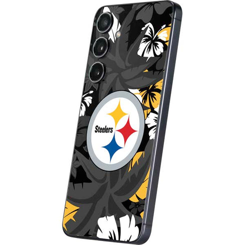 NFL Pittsburgh Steelers Tropical Print Galaxy S24 Plus Skin