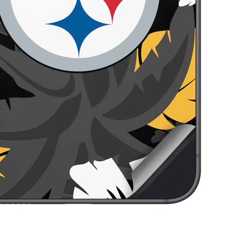 NFL Pittsburgh Steelers Tropical Print Galaxy S24 Skin