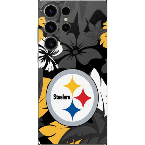 NFL Pittsburgh Steelers Tropical Print Galaxy S25 Ultra Skin