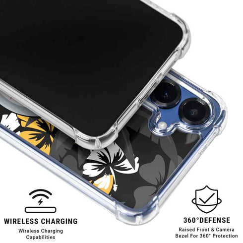 NFL Pittsburgh Steelers Tropical Print Galaxy S25 Plus Clear Case