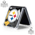 NFL Pittsburgh Steelers Tropical Print Galaxy Z Flip6 Clear Case