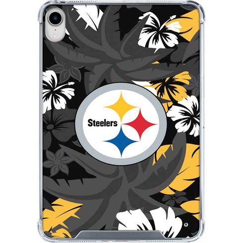 NFL Pittsburgh Steelers Tropical Print iPad 11th Gen (2025) Clear Case