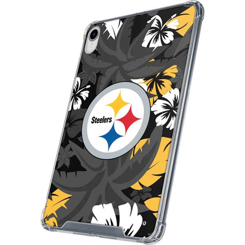 NFL Pittsburgh Steelers Tropical Print iPad 11th Gen (2025) Clear Case