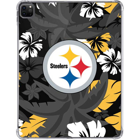 NFL Pittsburgh Steelers Tropical Print iPad Pro 11in (2024) Clear Case