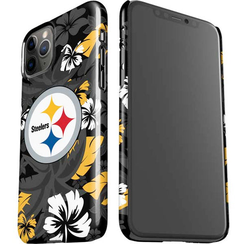 NFL Pittsburgh Steelers Tropical Print iPhone 11 Pro Lite Case