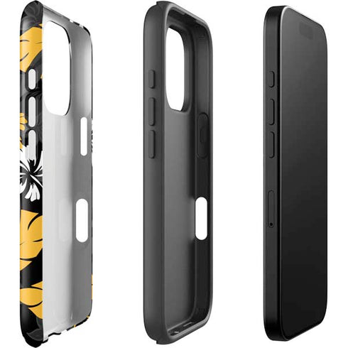 NFL Pittsburgh Steelers Tropical Print iPhone 16 Pro Impact Case