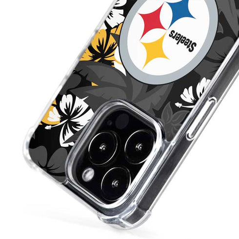 NFL Pittsburgh Steelers Tropical Print iPhone 16 Pro MagSafe Case