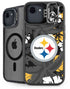 NFL Pittsburgh Steelers Tropical Print iPhone 16e Kickstand Case